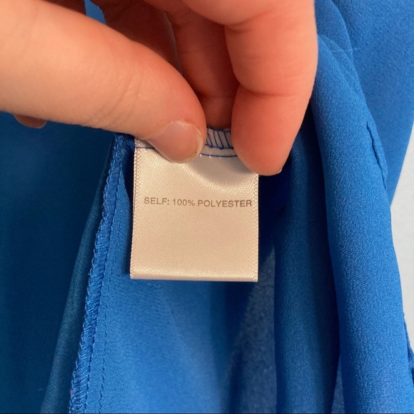 Rose & Olive Loose Tank Top - Blue - Large - Picture 4 of 6